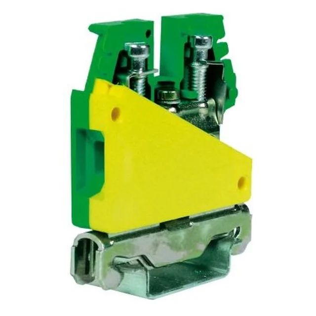 CABUR - Conexión por tornillo 10 mm², PE protector, verde-amarillo, TE.10/O; 35 ud./embalar