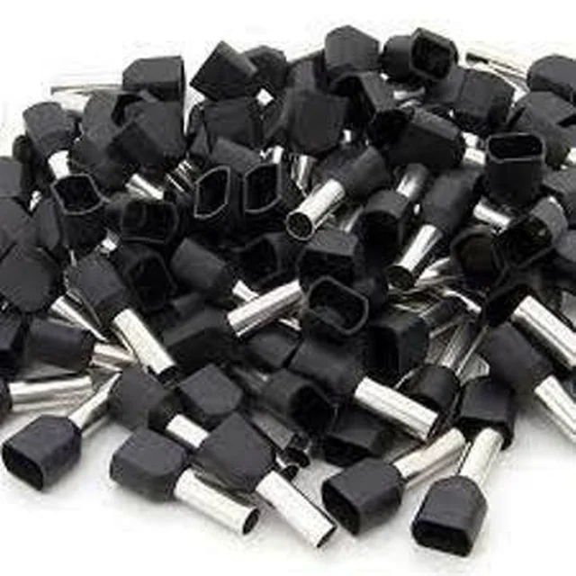 Cache-câble double 2x10mm, pack 100 pcs