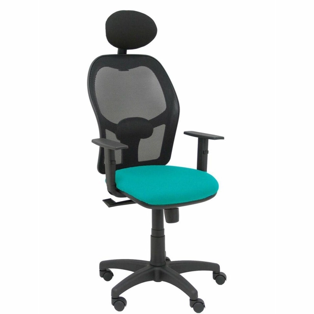 Cadeira de escritório com apoio de cabeça P&amp;C B10CRNC Turquesa