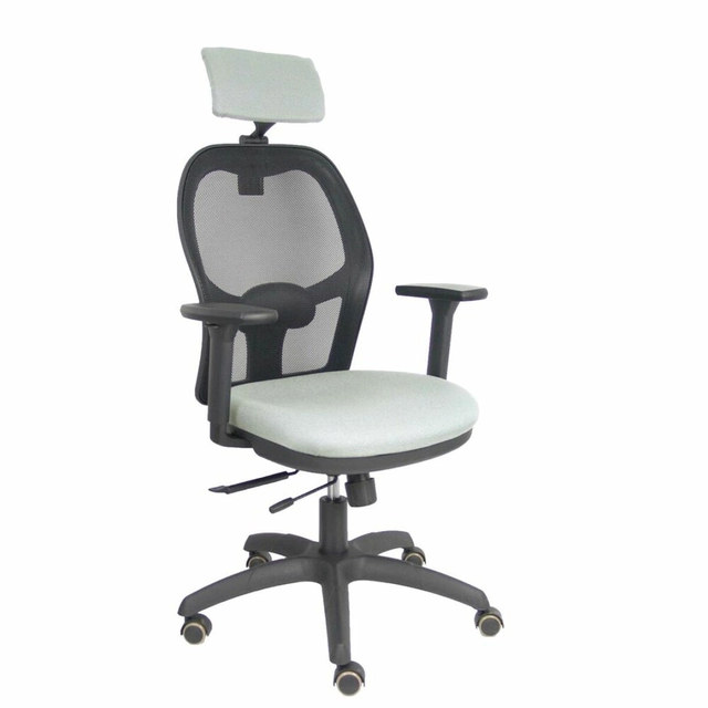 Cadeira de escritório com apoio de cabeça P&amp;C B3DRPCR cinza claro
