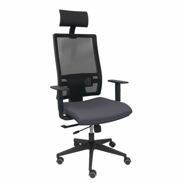 Cadeira de escritório P&amp;C com apoio de cabeça B10CRPC cinza escuro
