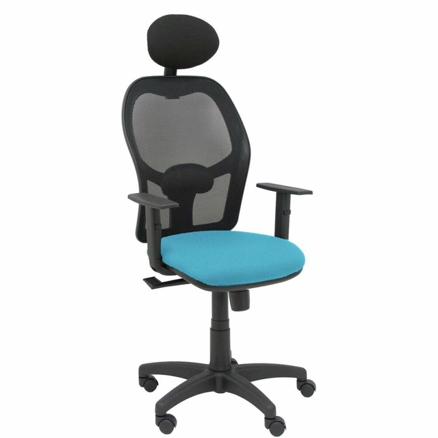 Cadeira de escritório P&C com apoio de cabeça B10CRNC Azul celeste
