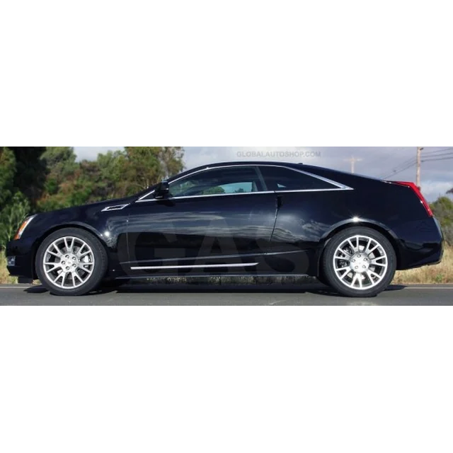 Cadillac CTS Coupe - CHROME lišty na ozdobných chrómových bočných dverách