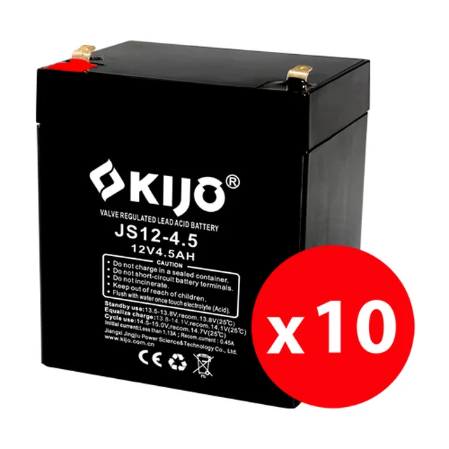 Caja 10 baterías JS12-4.5 - KIJO JS12-4.5-BAX