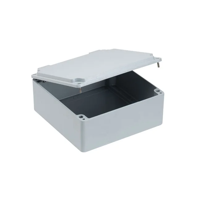 Caja 250x250x110mm caja de conexiones de aluminio con puerta - bisagras IP67 IK09