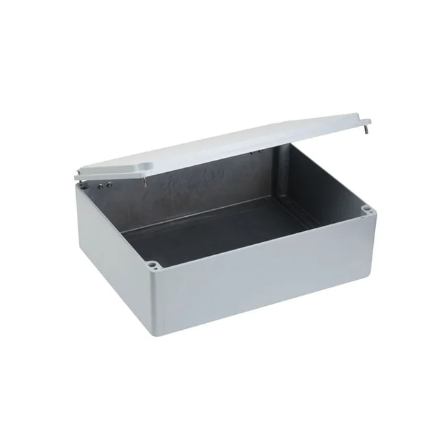 Caja 400x310x140mm caja de conexiones de aluminio con puerta - bisagras IP67 IK09