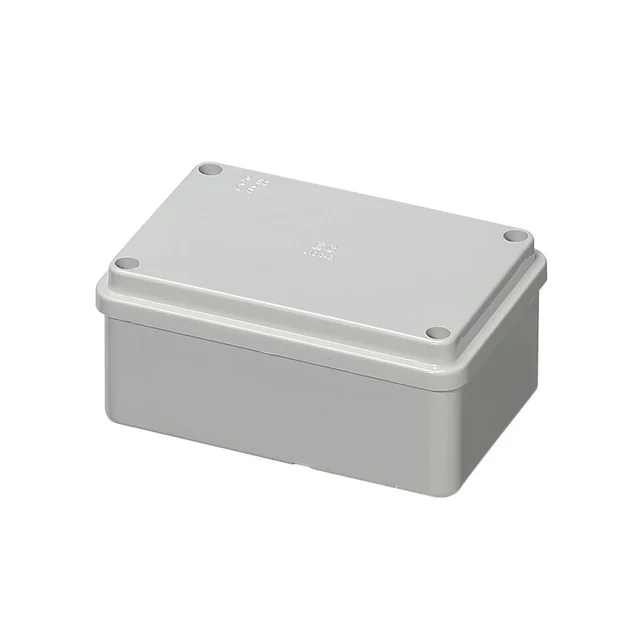 Caja cuadrada aplicada 120x80x50mm IP56 para unión de distribución ABS resistencia a los rayos UV sin ojales bordes lisos