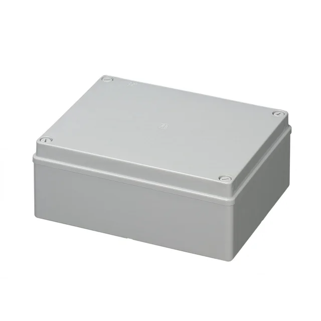 Caja cuadrada aplicada 240x190x90mm IP56 para unión de distribución ABS resistencia a los rayos UV sin ojales bordes lisos