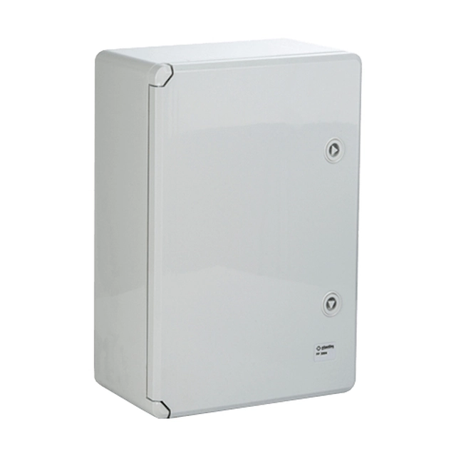 Caja de distribución IP65 en ABS gris, puerta mate, placa metalica'300x400x170 mm PP3004