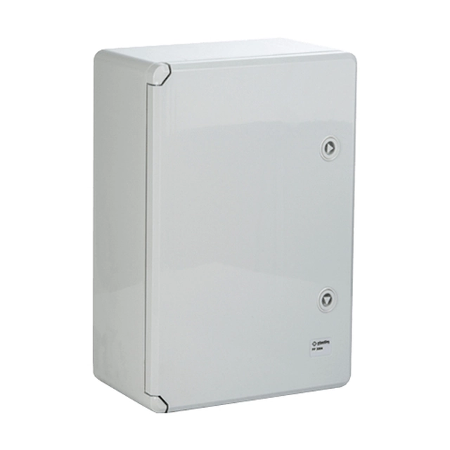 Caja de distribución IP65 en ABS gris, puerta mate, placa metalica'350x500x190 mm PP3006