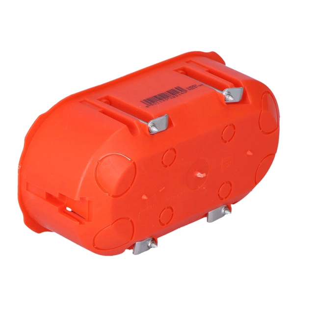 Caja de empotrar PK-2x60, para paredes de cartón yeso, naranja