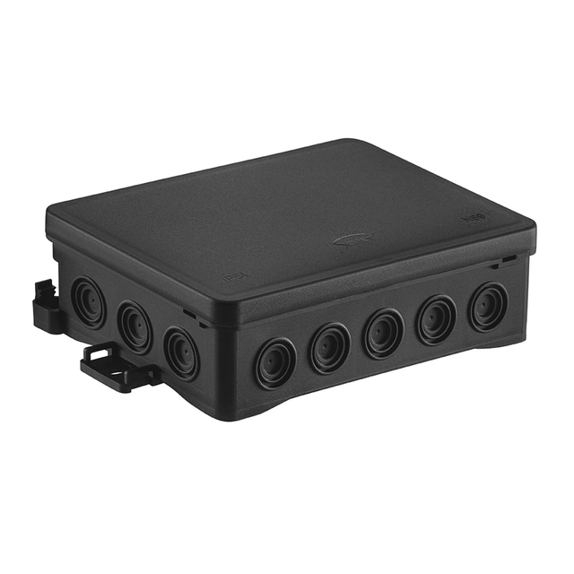 Caja de instalación de pared NS9 GANCHO FASTBOX,60X135X40, negro