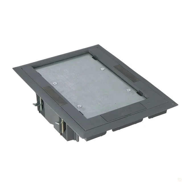 Caja de suelo 4-krotna K45 + 2-krotna K45/2, montaje de módulo, angular, gris