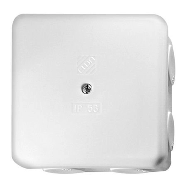 caja de superficie IP56 400V pon56-80x80 blanco sin inserto