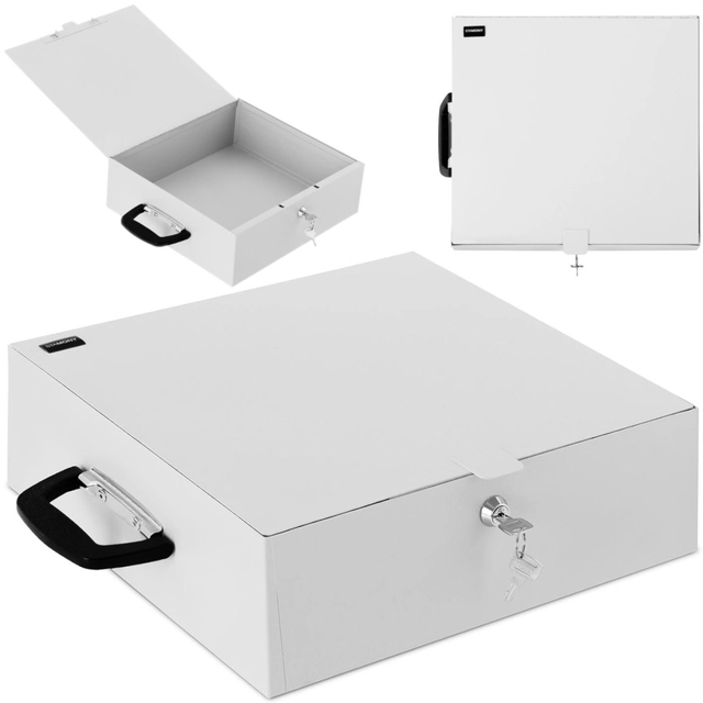 Caja metálica con cerradura para documentos 350 x 320 x 110 mm DIN A5