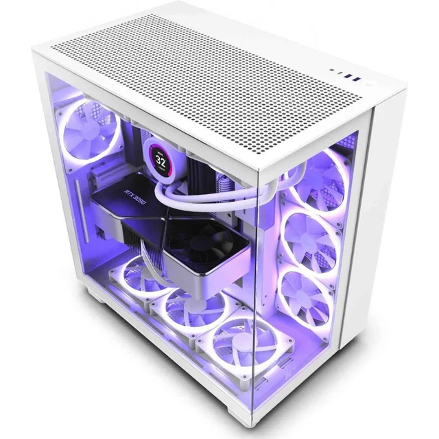 CAJA MIDITOWER ATX SIN PSU/BLANCO H9 FLOW NZXT