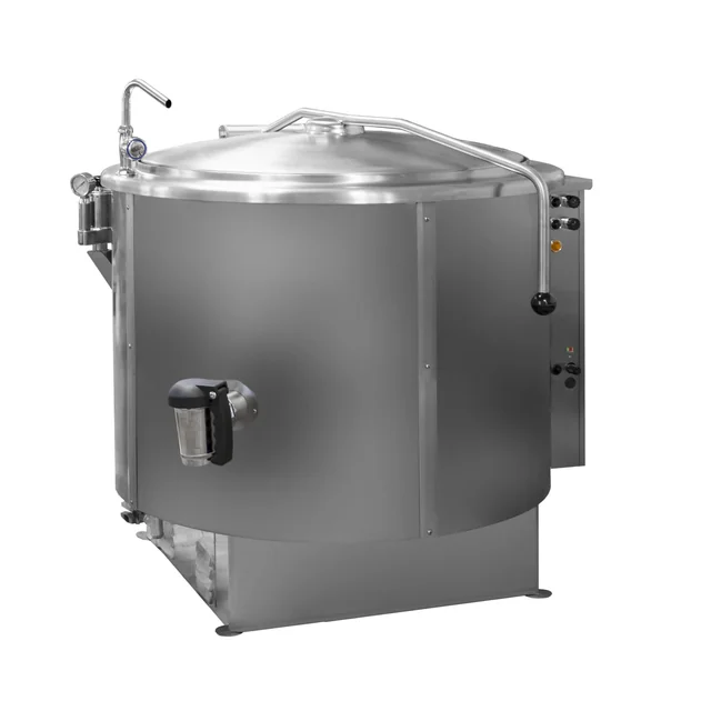 Caldaia di cottura a gas a riscaldamento indiretto | opzione agitatore | 31,5 kW| 200 l | 1070x1140x900 mm | RQK-200GR