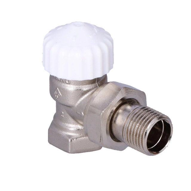 Calypso angle thermostatic valve DN 15, stepless setting 1-8