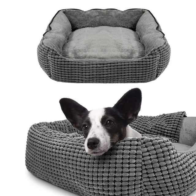 CAMA PARA CÃO GATO PJ-016 CINZA S