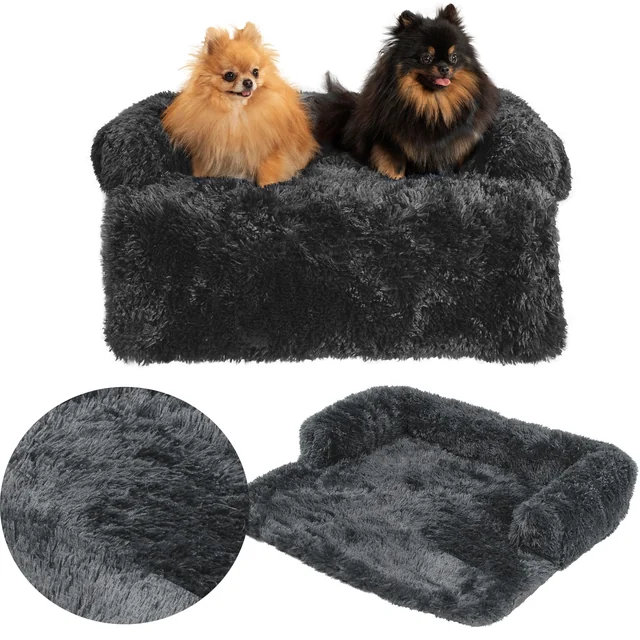 CAMA PARA PERRO PARA EL SOFÁ PJ-024 GRIS OSCURO S