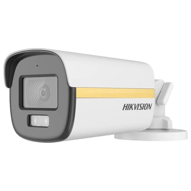 Cámara ColorVU Luz dual analógica 2MP, Lente 2.8mm, IR 40m, Luz blanca 40m Micrófono - HIKVISION DS-2CE12DF3T-LFS-2.8mm