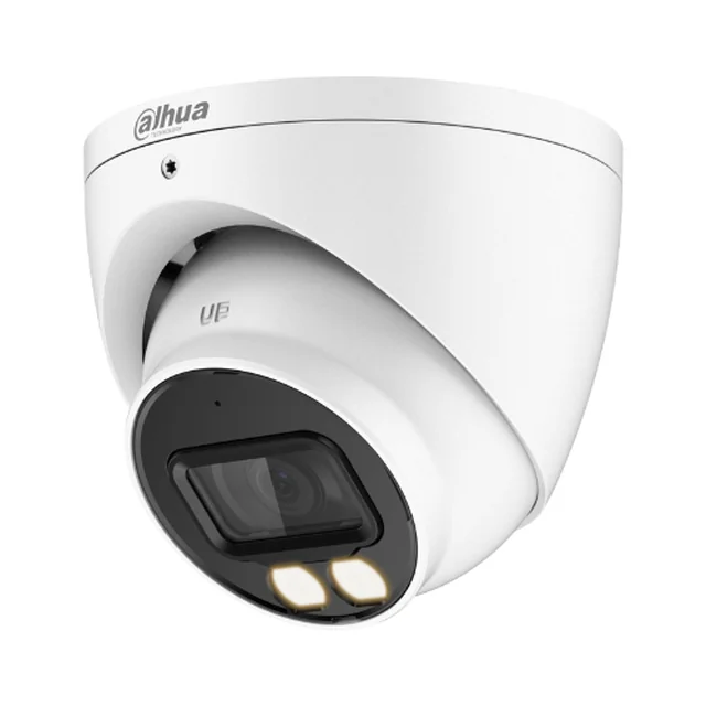 Cámara de vigilancia 2MP IR 40m lente 2.8mm micrófono Smart Dual Light Dahua - HAC-HDW1200T-IL-A-0280B-S6