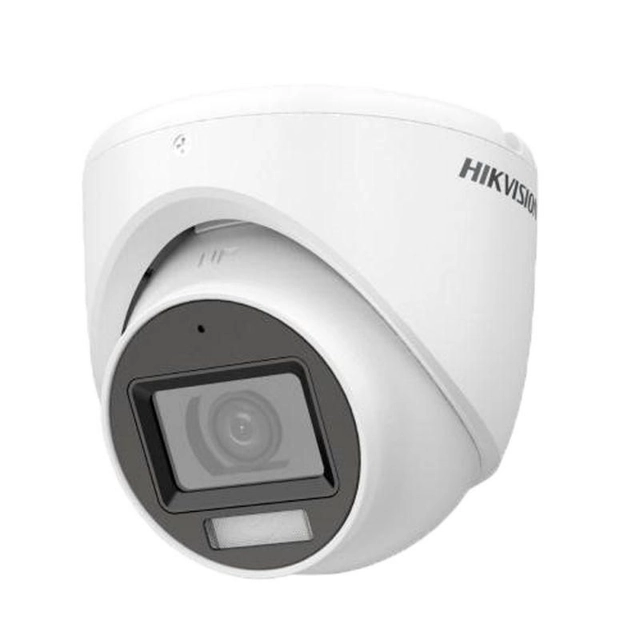 Cámara de vigilancia 2MP, Lente 2.8mm, IR 30m, WL 20m, Micrófono, IP67 - Hikvision - DS-2CE76D0T-LMFS-2.8mm