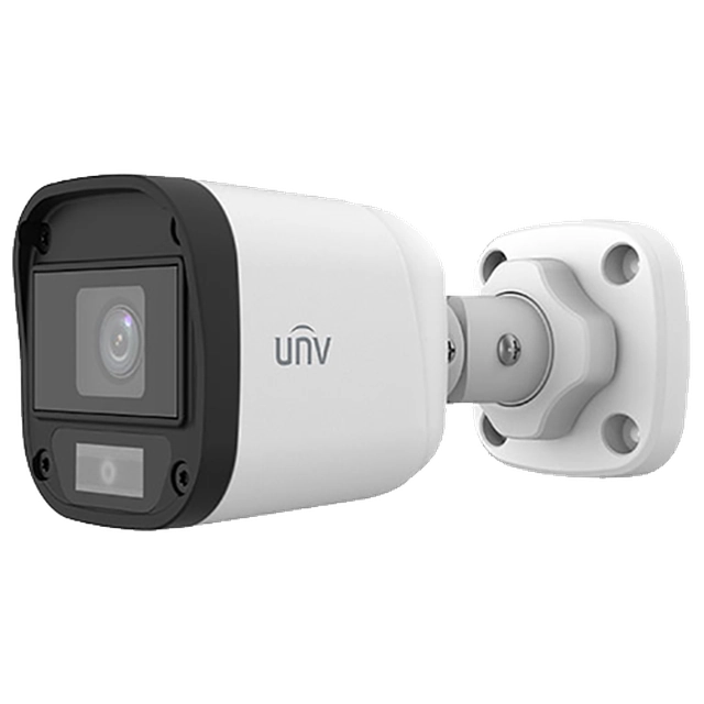 Cámara de vigilancia analógica para exteriores 2MP, lente 2.8mm, WL 20m, IP67, ColourHunter - UNV UAC-B112-F28-W