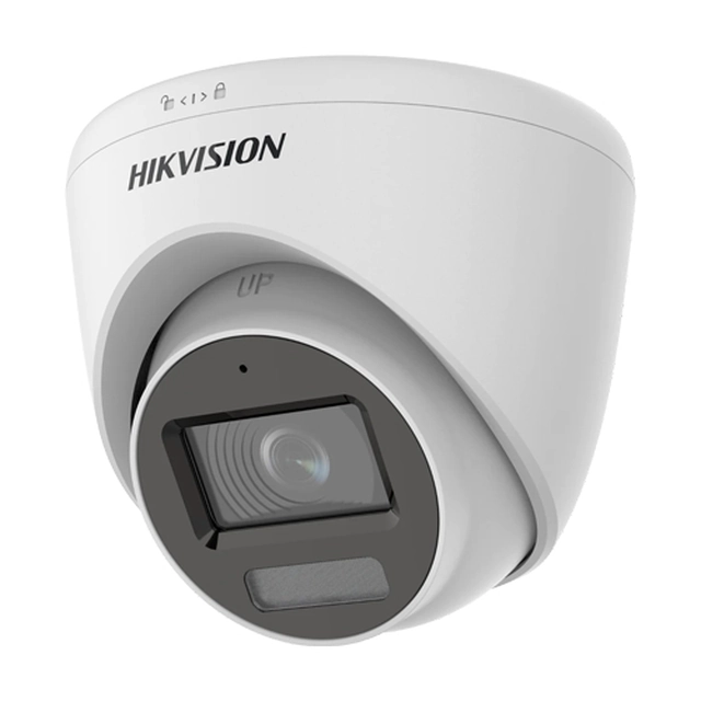 Cámara de vigilancia con doble luz 2MP, Lente 2.8mm, IR 40m, WL 20m, Micrófono - Hikvision - DS-2CE78D0T-LFS-2.8mm