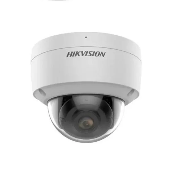 Cámara de vigilancia domo IP ColorVu 2 Lente de megapíxeles 2.8mm Ranura para tarjeta PoE Micrófono Hikvision DS-2CD2127G2-SU28C