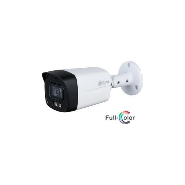 Cámara de vigilancia, exterior, 2MP, Dahua HAC-HFW1239TLM-A-LED-0360B-S2, A todo color, lente 3.6mm