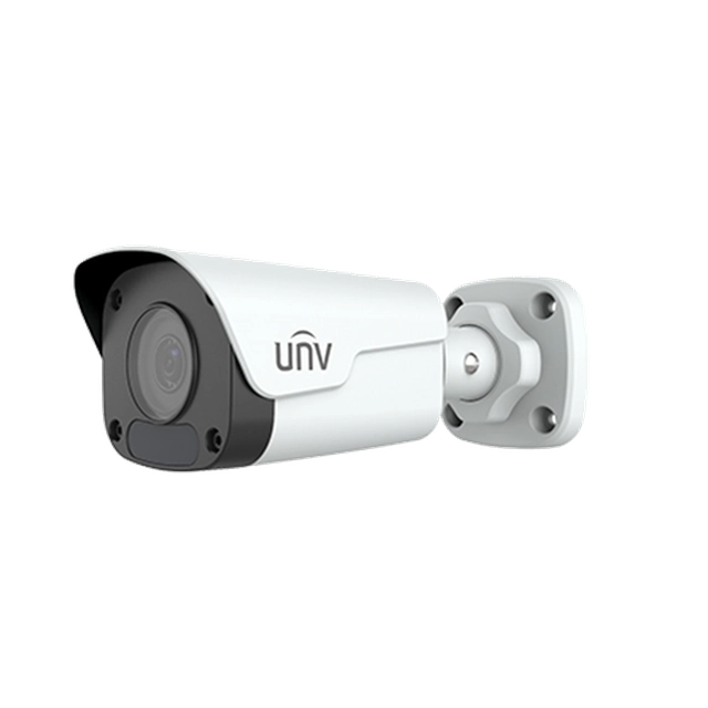 Cámara de Vigilancia IP, 4 Megapíxeles, Lente 2.8mm, IR 30m, PoE, IP67 - UNV IPC2124LB-SF28-A