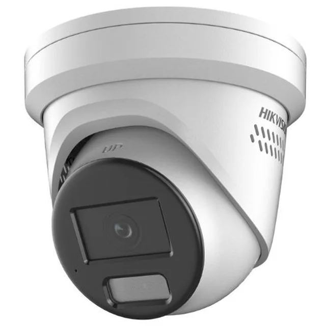 Cámara de vigilancia IP 4MP, lente 4mm, IR 30m, luz blanca 30m, alarma, altavoz, Luz Híbrida Inteligente, PoE - Hikvision DS-2CD2347G2H-LISU/SL(4mm)(eF)