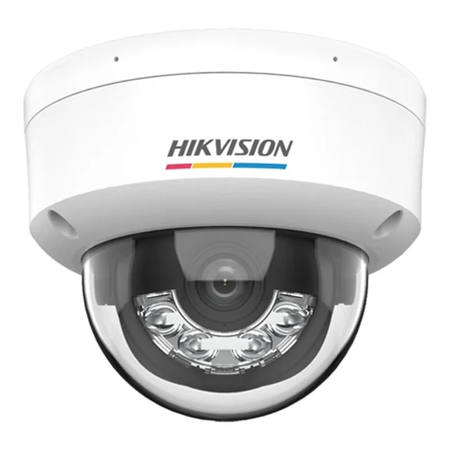 Cámara de vigilancia IP 4MP Luz dual IR 30m WL 30m Micrófono PoE ColorVu - Hikvision - DS-2CD1147G2H-LIU-2.8mm