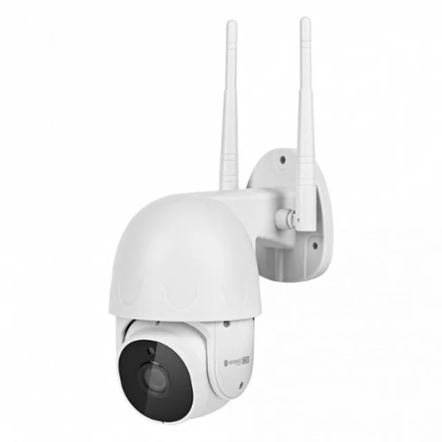 Cámara de vigilancia IP PTZ Wi-Fi, 2MP, IR 10 m, Ranura para Tarjeta SD, Micrófono, Altavoz - Kruger&Matz Connect C30