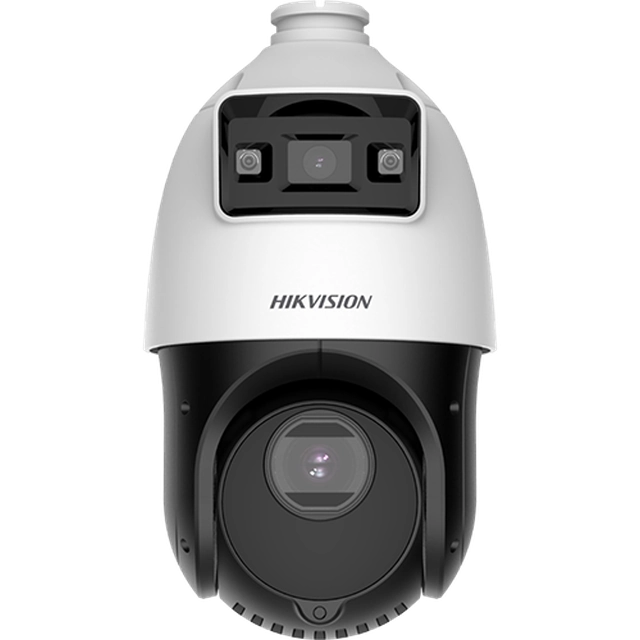 Cámara de vigilancia IP, TandemVu, DarkFighter y ColorVu, 4MP, lente 2.8mm SI 4.8~72mm, 15X, WL 30m, IR 100m, Audio, Alarma, PoE+, IP66 - HIKVISION DS-2SE4C415MWG-E14F0