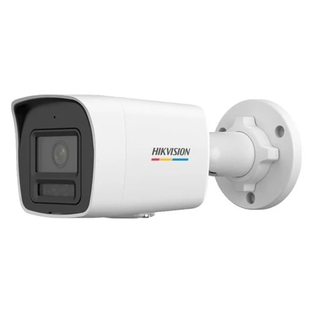 Cámara IP 2MP ColorVu, Luz Híbrida Inteligente, lente 4mm, IR 30m, Luz Blanca 30m, Micrófono, PoE, IP67 - Hikvision DS-2CD1027G2H-LIU(4mm)