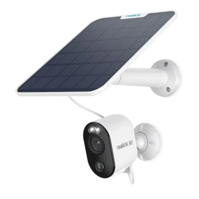 Cámara IP 4 MP, Wi-Fi, IR 10 m, color noche, lente 4mm, PIR, sirena, ranura para tarjeta IP65, 6000mAh,, micrófono + panel solar - Reolink Argus % p5/% Pro