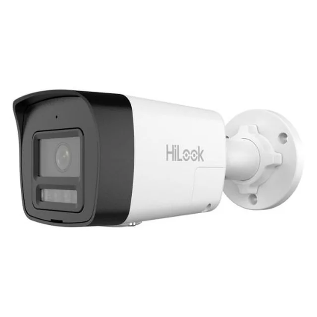 Cámara IP 4MP, lente 2.8mm, PoE, IR 30m, luz blanca 30m, micrófono y altavoz, IP67, alarma, ranura MicroSD - Hikvision HiLook IPC-B140HAP-LUF/SL