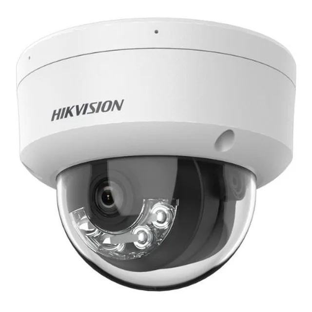 Cámara IP domo 2MP Luz híbrida inteligente Hikvision DS-2CD1123G2-LIU(2.8mm), Micrófono, PoE, IR 30m, Luz blanca 30m, Lente 2.8mm, IP67, IK08