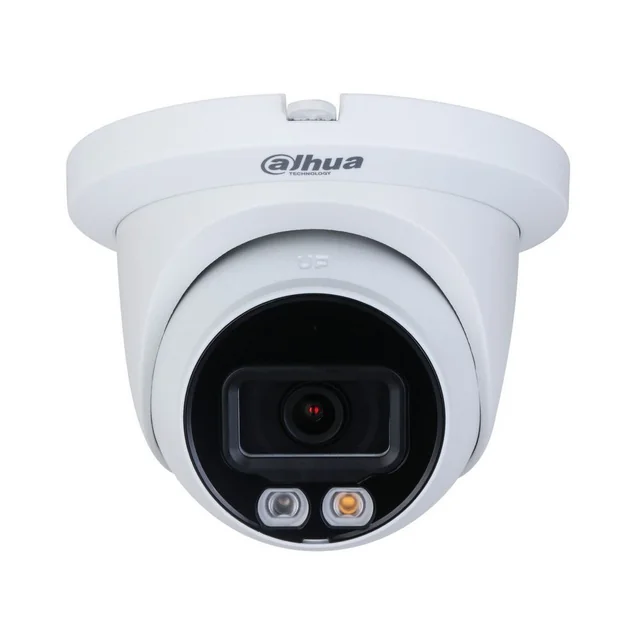 Cámara IP, lente 8MP, 2.8mm, Luz dual inteligente IR 30m WL 30m, Micrófono, POE, WizSense - Dahua IPC-HDW2849TM-S-IL-0280B