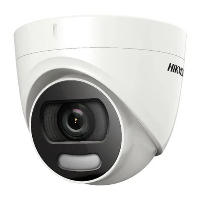 Cámara Turbo HD, resolución 5MP, Smart Light 20m, ColorVu, fuente de alimentación PoC DS-2CE72HFT-E-2.8mm - HIKVISION