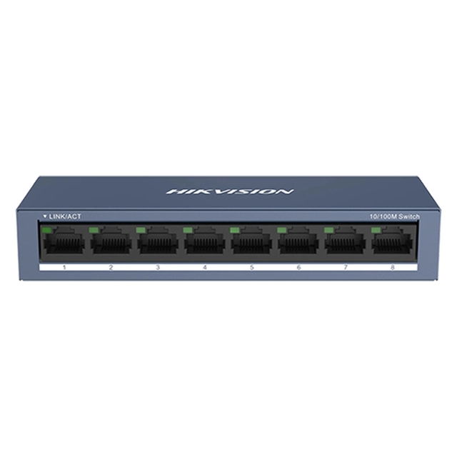 Cambia 8 porte 10/100 Mbps RJ45 - Hikvision DS-3E0108-O