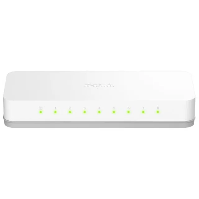 Cambia porte 8, 1Gbps, senza gestione - D-Link GO-SW-8E