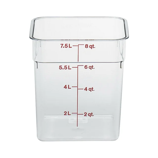 Cambro Camwear polikarbonát tartály 7,6 l 215x215x230 mm