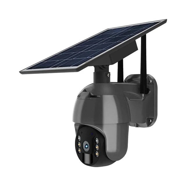 Caméra à énergie solaire - Électronique intelligente - WiFi - PTZ - Noir - IP65