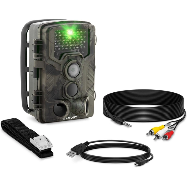 Cameră de rulare Cameră de pădure cu senzor de mișcare 8MP F-HD 20m IR LED USB