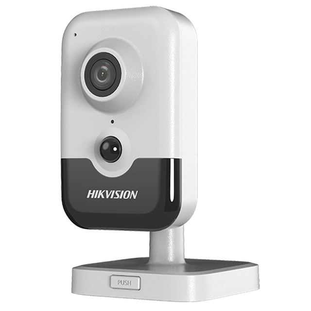 Camera de supraveghere Wi-Fi Cube IP 2.0MP, lentila 2.8mm, AUDIO bidirectional, IR 10m, PIR, SD-card - HIKVISION DS-2CD2421G0-IW-2.8mm