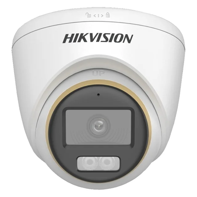 Caméra de surveillance 2MP Dual Light IR 40m WL 40m Microphone ColorVU - Hikvision - DS-2CE72DF3T-LFS-2.8mm