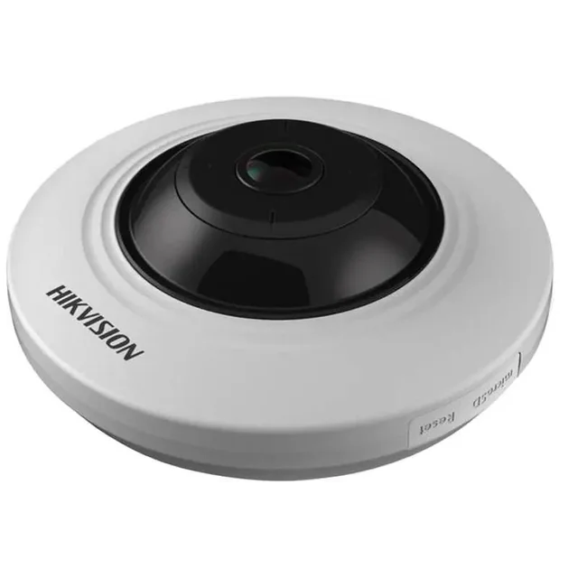 Caméra de surveillance IP Fisheye 3MP IR 8m Carte PoE - Hikvision - DS-2CD2935FWD-I